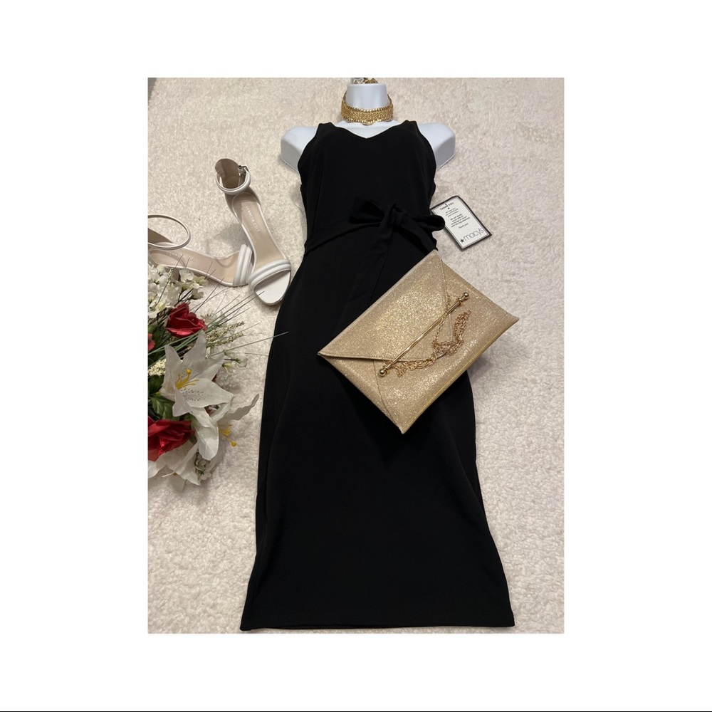 Sexy MIDI Black Dress